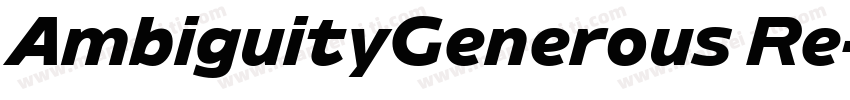 AmbiguityGenerous Re字体转换